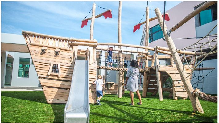 Kings Collegue School The Bahamas Juegos Infantiles barco pirata
