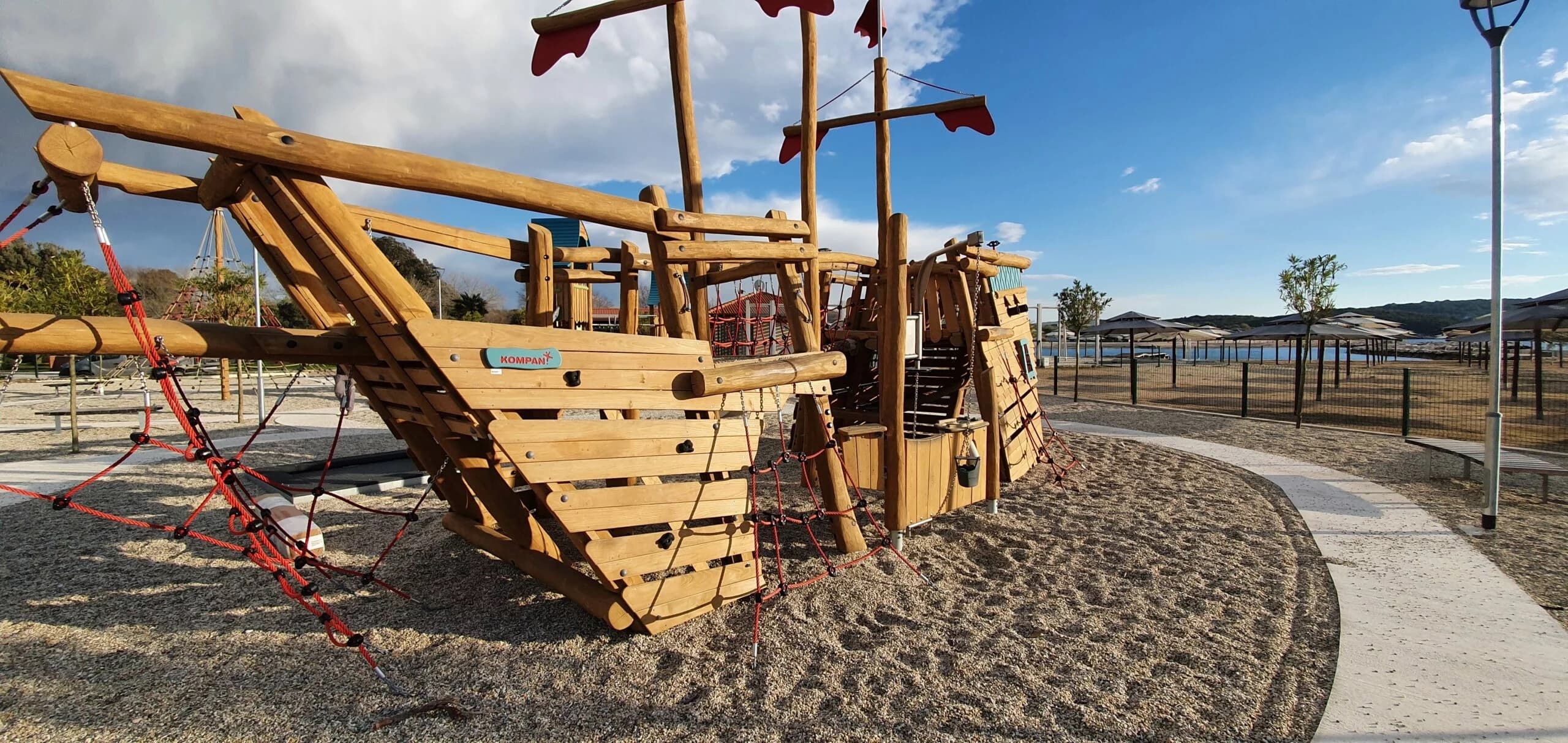 Barbados playground boat